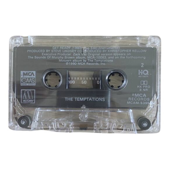 Temptations Get Ready MCA 1990 Maxi-Single Cassette Tape VG+ MCAM-5394 Motown - Picture 6 of 7